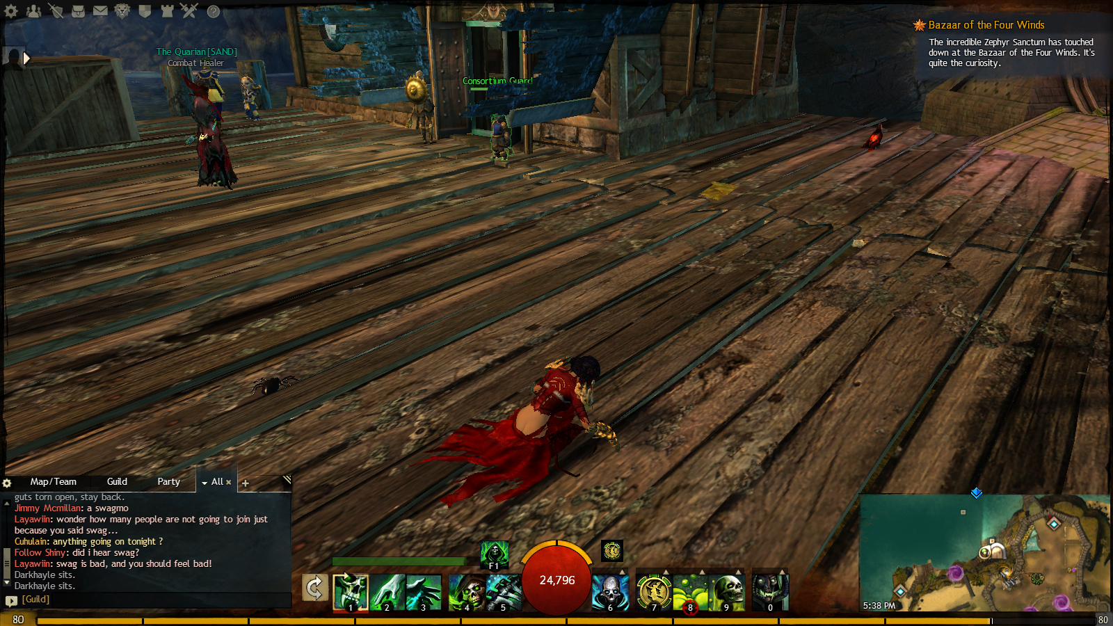 Subterfuge Hood + Daredevil's Staff = This r/Guildwars2